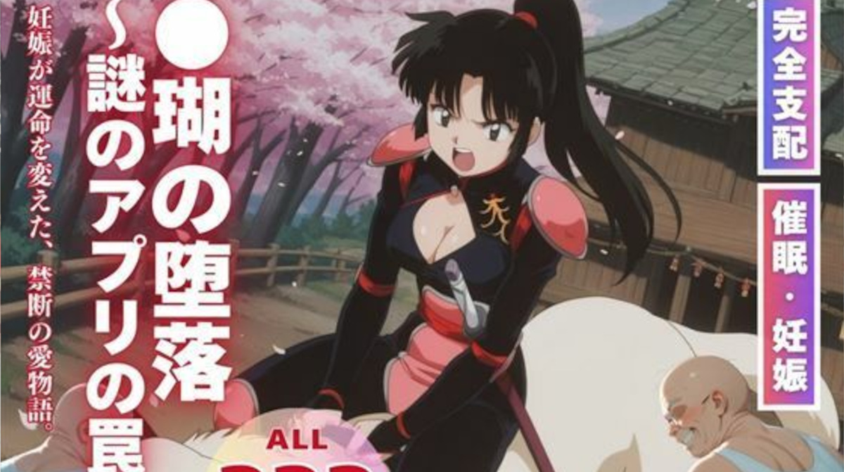 【犬夜叉】催眠アプリで珊瑚を洗脳し完全支配！好き放題中出しして妊娠させる